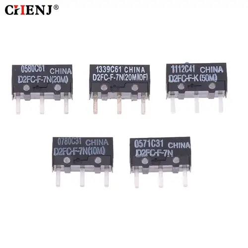 Microinterruptor de ratón D2FC-F-7N, 10M, 20M, D2FC-F-K(50M), D2FC, FL-NH, D2FS-F-N, D2F, D2F-01, D2F-01F-T, 2 uds.