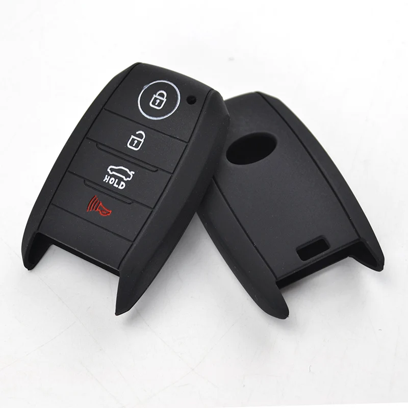 4 Button Silicone Car Remote Key Fob Shell Cover Case For Kia Sorento Optima Forte Koup Soul Niro Skin Holder Protector