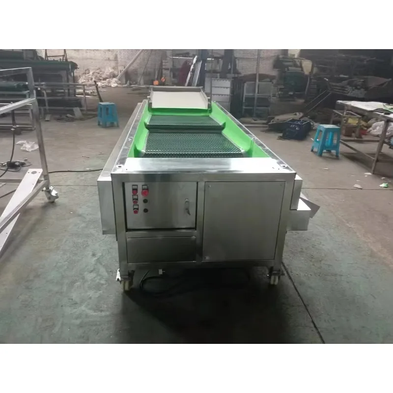 Industrial Fruit Size Sorting Machine Adjustable Belt Conveyor Fruit Grading Sorter With Mobile Casters For Workshop Customized