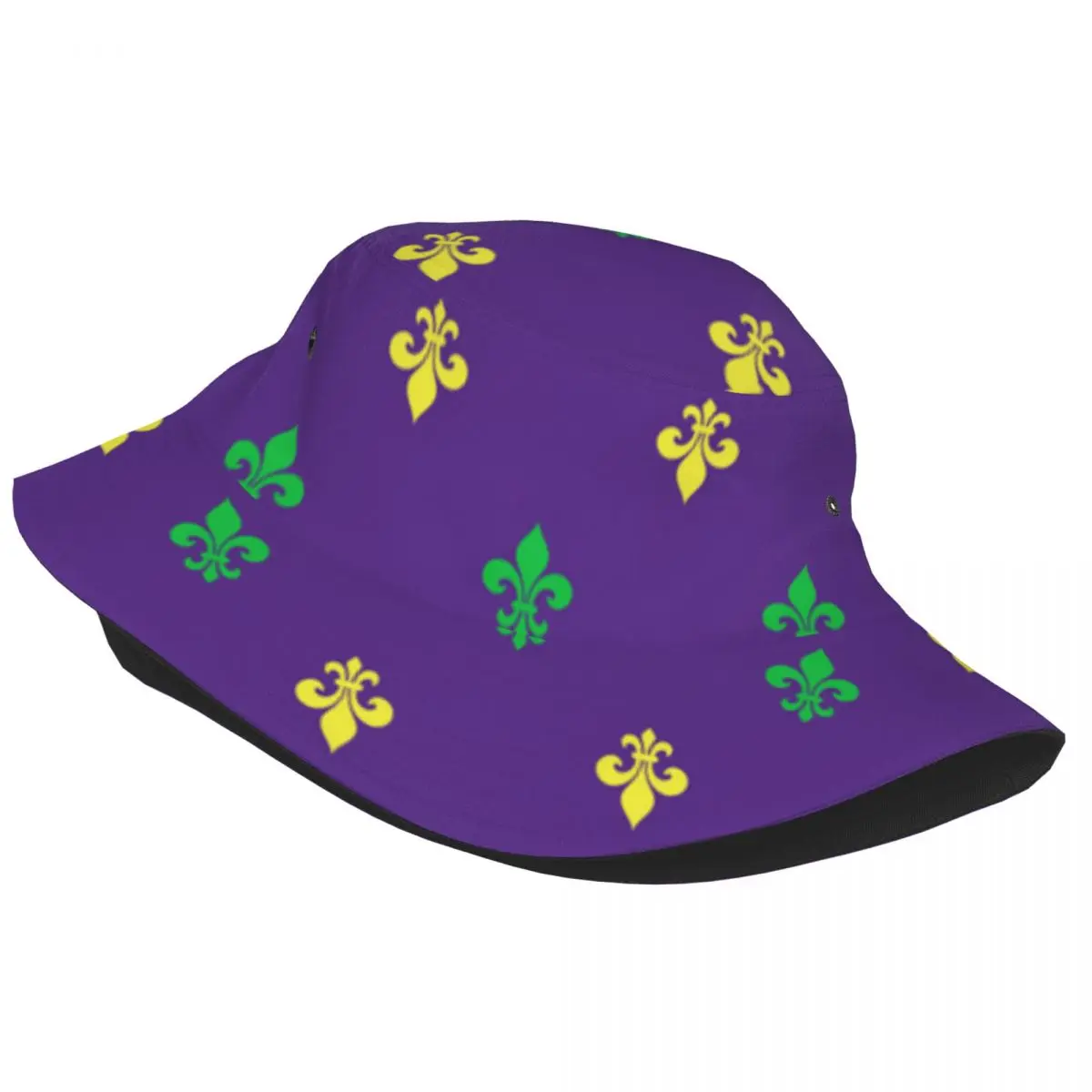 Fleur De Lis Illustration Bucket Hat Fisherman Foldable Women Men Sunscreen Shade Cap