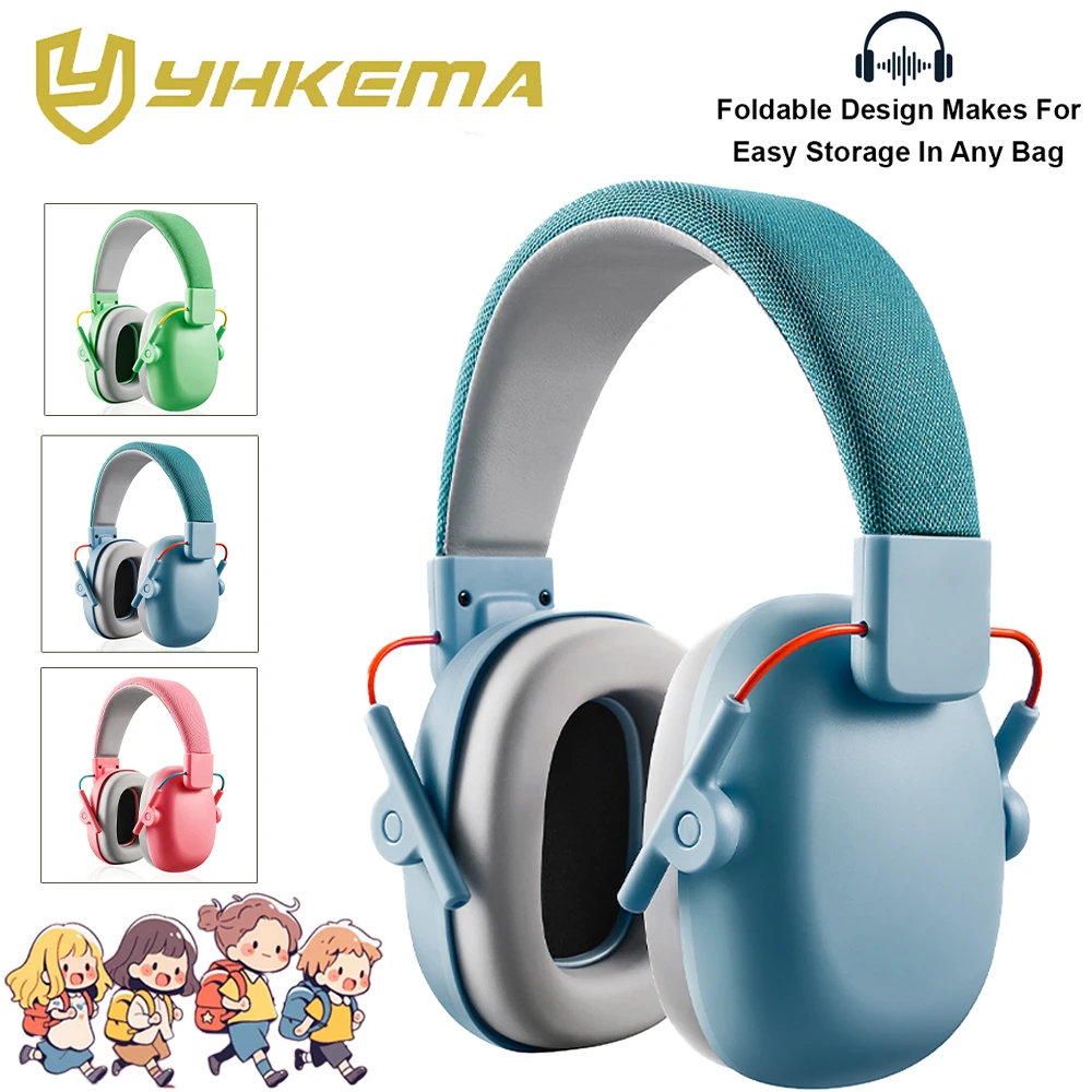 Noise-Reducing Headphones for Kids Hearing Protection Earmuffs for Children Ages 3-16 Adjustable NRR 25dB Safety Ear Muffs
