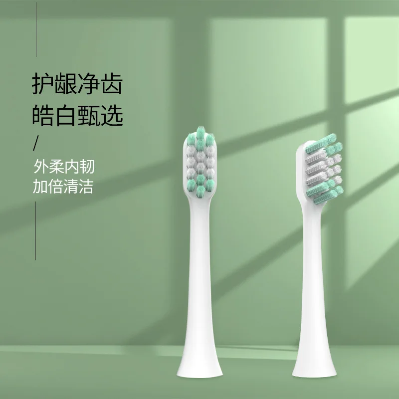 Rounded Toothbrush Head Replaceable Electric Toothbrushes Head DuPont Bristles Imported From US