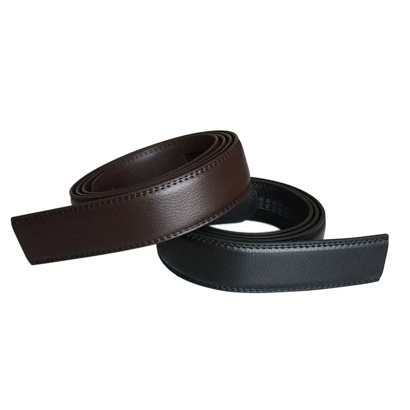 Large Size Belt No Buckle for Automatic Buckle Genuine Leather Belts Without Buckle for Men Women No  3.5cm Wide 150 160cm