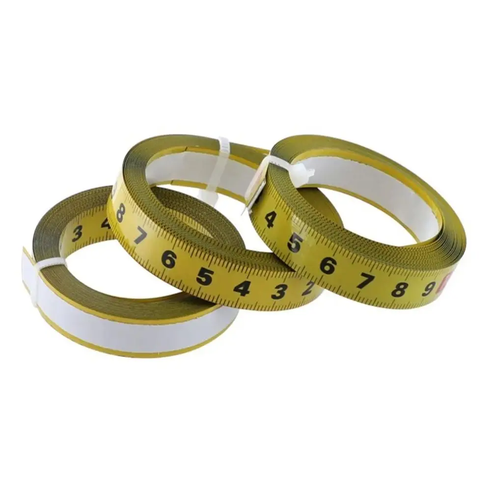 Self-Adhesive Measuring Tape Steel Material Metric Scale Miter Track Tape 1-5 Meters 13MM Width Adhesive Backed Tape Ruler view 5