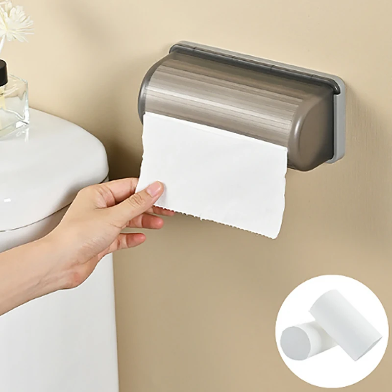 Trash Bags Storage Box Bathroom Kitchen Wall Mounted Garbage Bags Holder Rack Transparent Acrylic Garbage Bag Storage Boxes