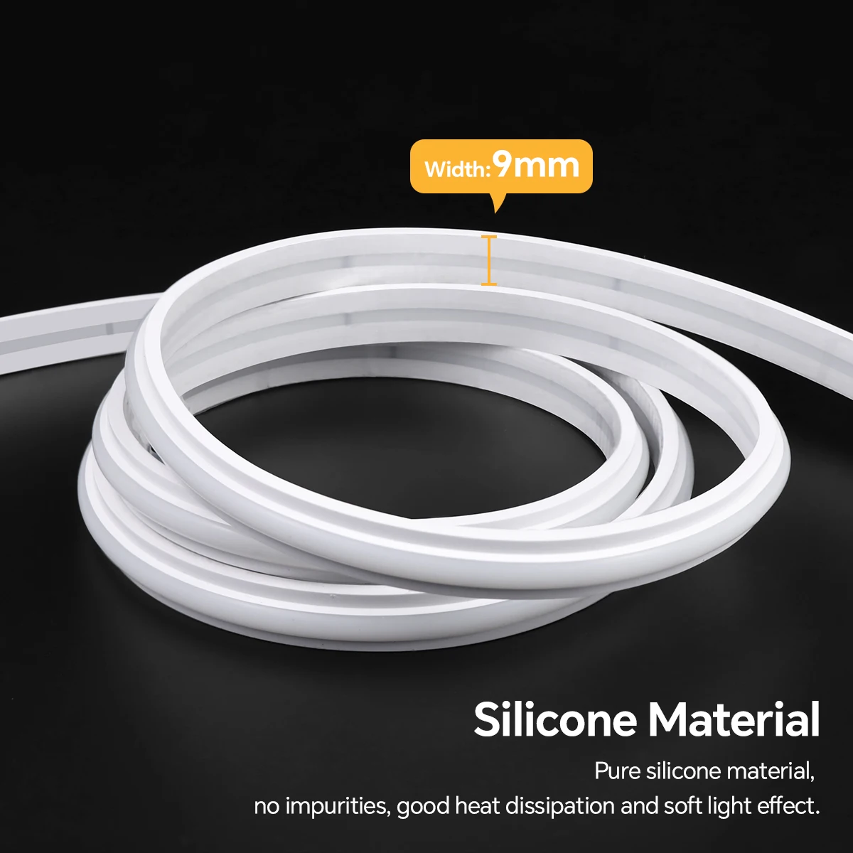 Super Bright 24V COB LED Strip Lights Flexible Soft Neon Ribbon Rope Tape LED Light Cuttable Waterpoof For Kitchen Room Decor