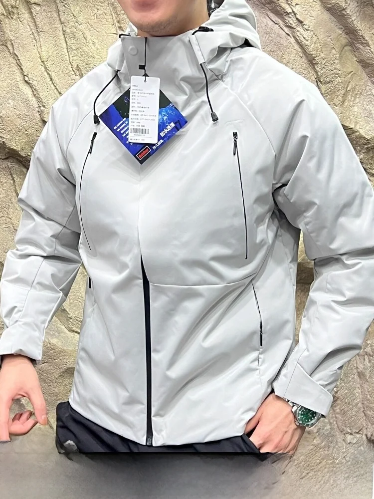 

Outdoor Softell ell Jaet Men's Women's Breathable Waterproof Cotton Padded Coat Youth ular Stand Fit Hooded Long ...