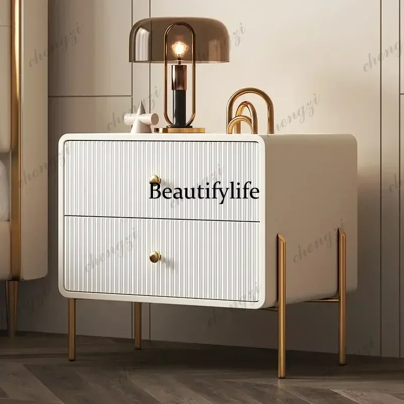 M9344 Quality Delicacy Bedside Table Unique Elegant Trendy Beauty Nightstand Table Simple Luxury Mesitas De Noche