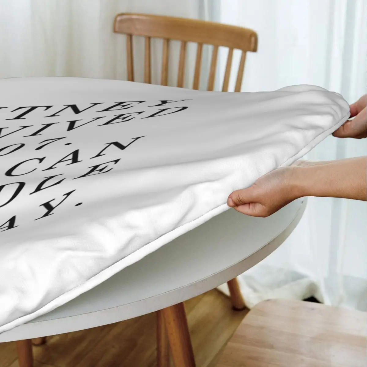 Britney Survived 2007. You Can Handle Today Waterproof Round Tablecloth Oilproof Table Cloth Kitchen Events Dining Table Cover
