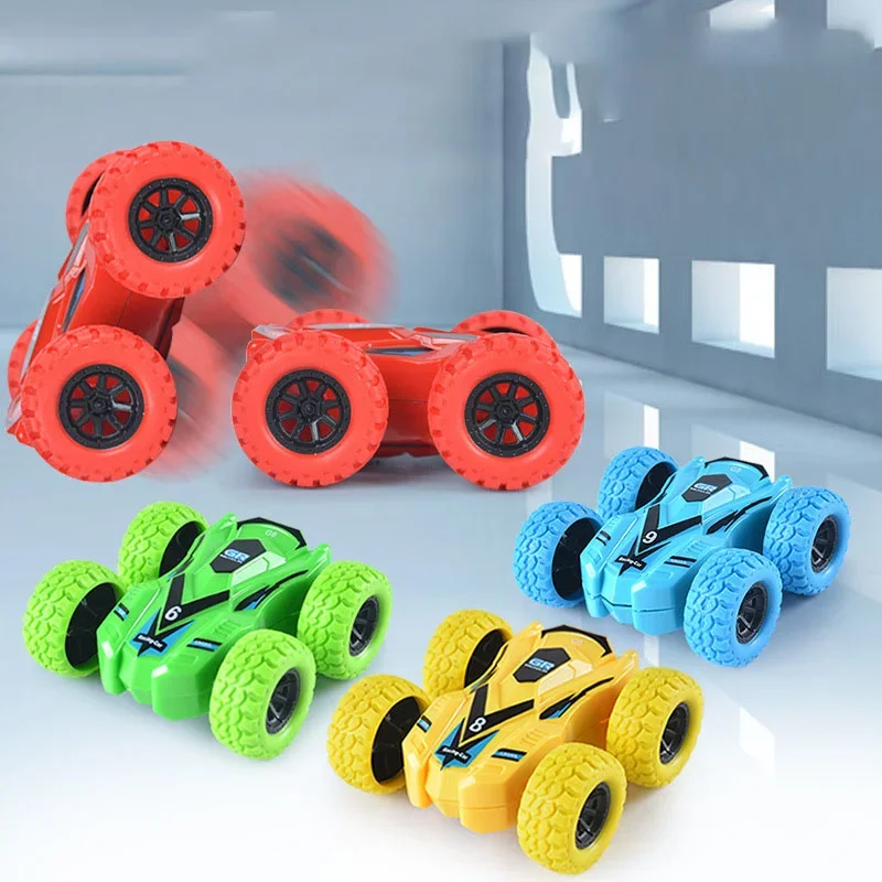 fun car Children's double-sided toy car inertial safety anti-collision anti-fall Kid's anti-fall model sliding off-road vehicle