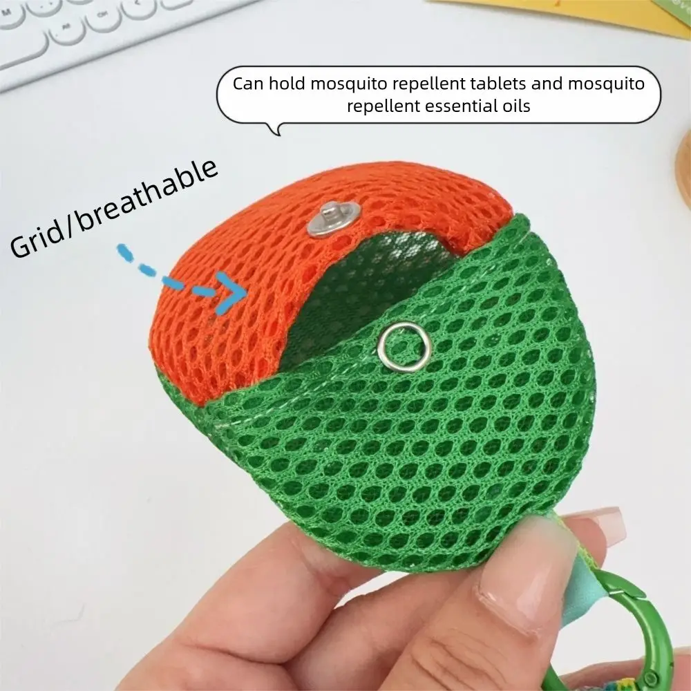 المحمولة الصغيرة شبكة الحقيبة المفاتيح مع مقبض حبل تنفس سماعات المنظم الكرتون نمط جولة