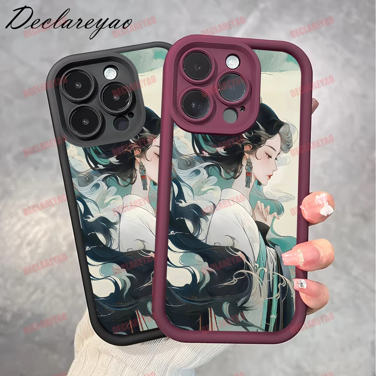 DECLAREYAO لينة ضوء سليم ماتي بولي يوريثان يغطي ل VIVO Y36 Y53S Z5 Y21A Y12 Y21S S1 V25 V15 Y17 Y35 Z3i Y22S غطاء مقاوم للصدمات