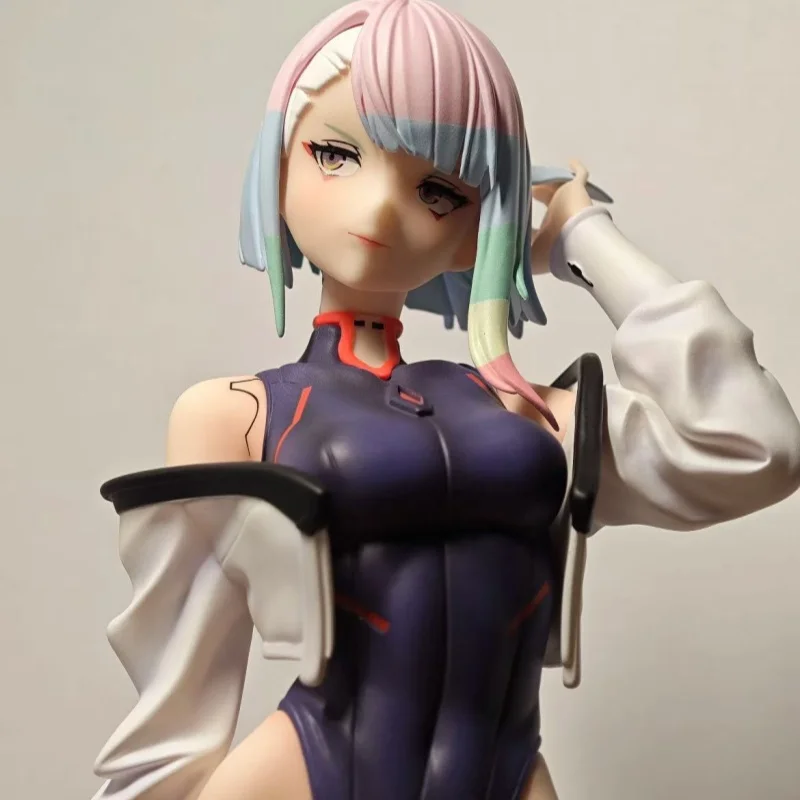 متوفر في المخزون الأصلي Animester Cyberpuk: Edgerunners Lucy 1/7 أنيمي نموذج لجسم جمع اللعب الهدايا