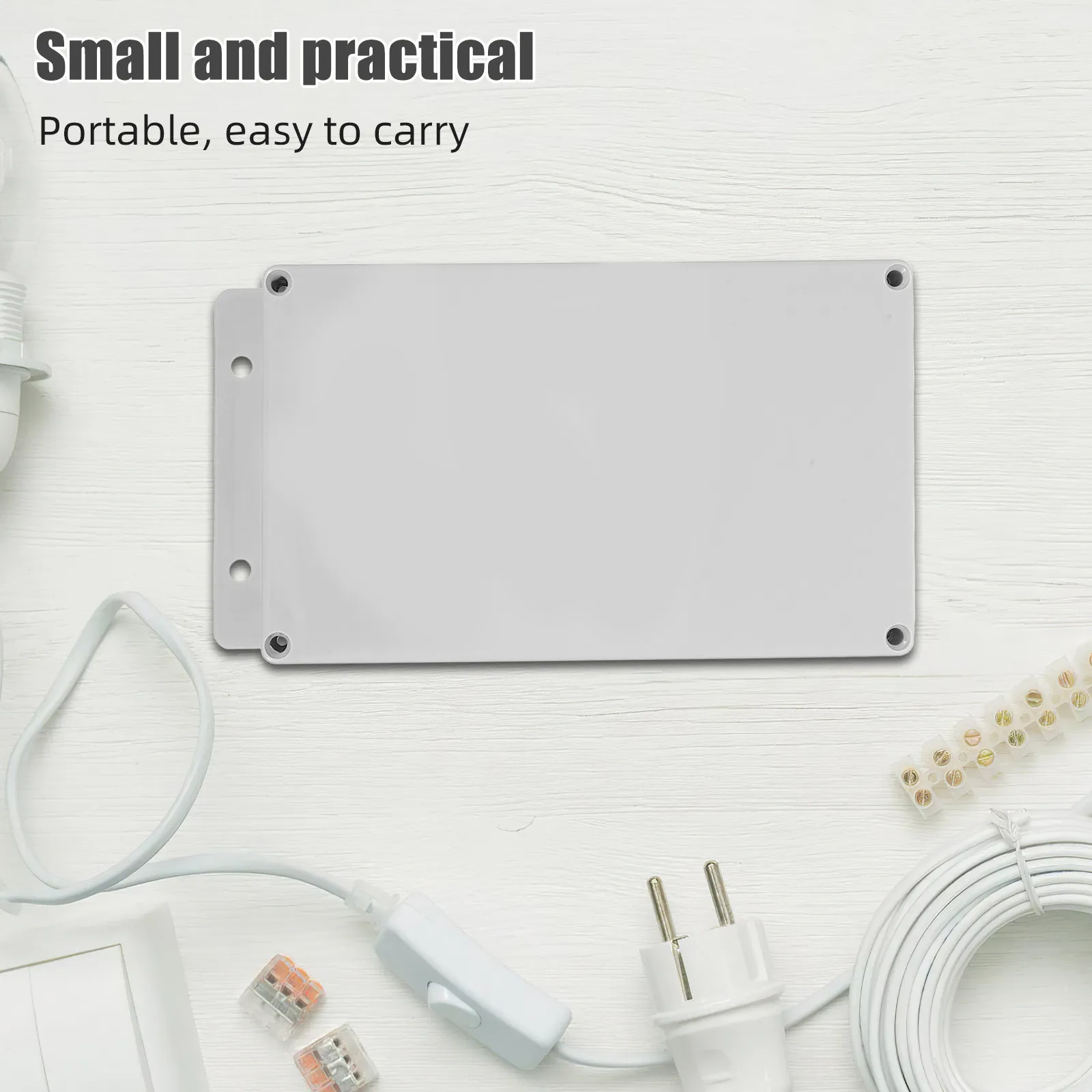 Weatherproof Plastic Electrical Junction Box Outdoor IP65 9.5x4.8x3 Fire-Resistant Waterproof Enclosure Dustproof Outdoor