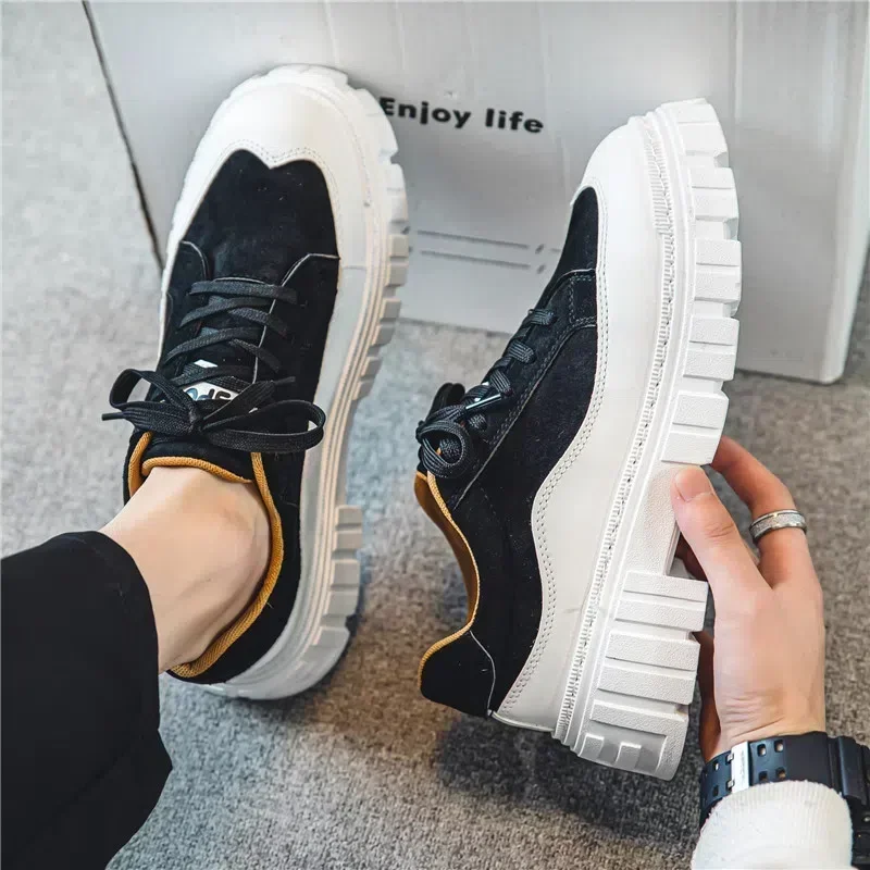 Zapatillas tácticas plataforma suela gruesa para hombre - imagen 3