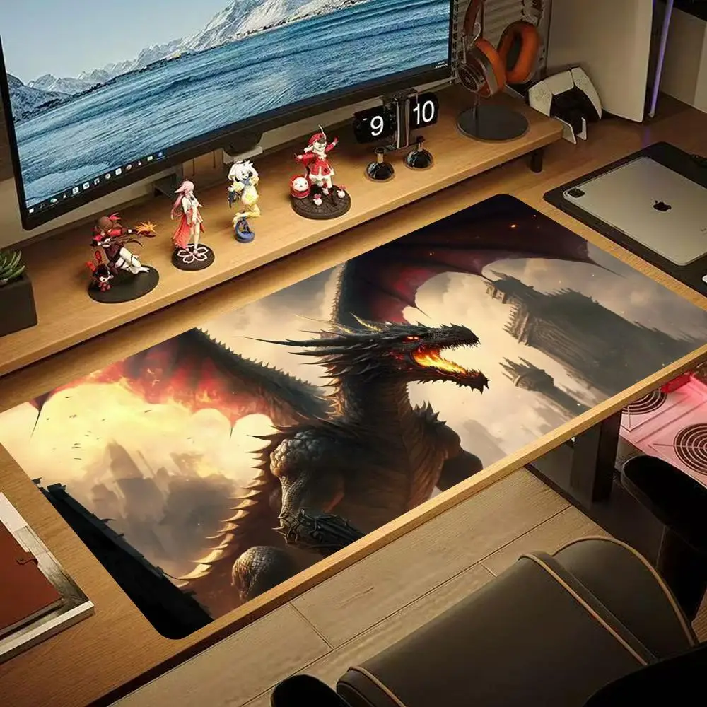 

Dragon Mouse Pad 90x40CM non-slip Gaming Mousepad Gamer E-Sports Mouse Mat Game Mechanical Keyboard XXL Desk Mat