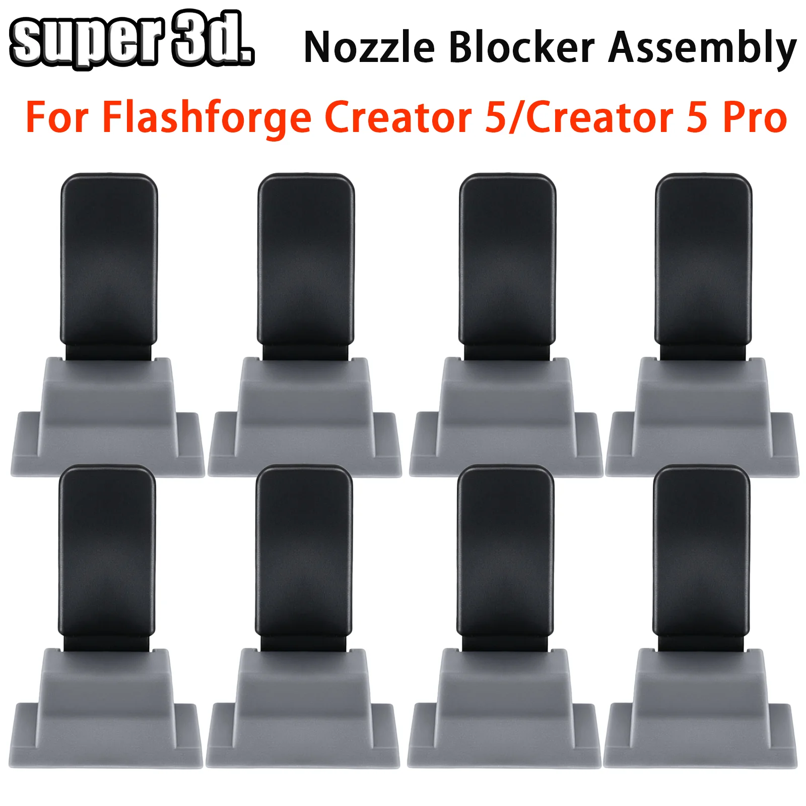 Creator 5 Nozzle Blocker Assembly Plug Seat For Flashforge Creator 5 Pro 3D Printer Accessories C5 Silicone Nozzle Blockers