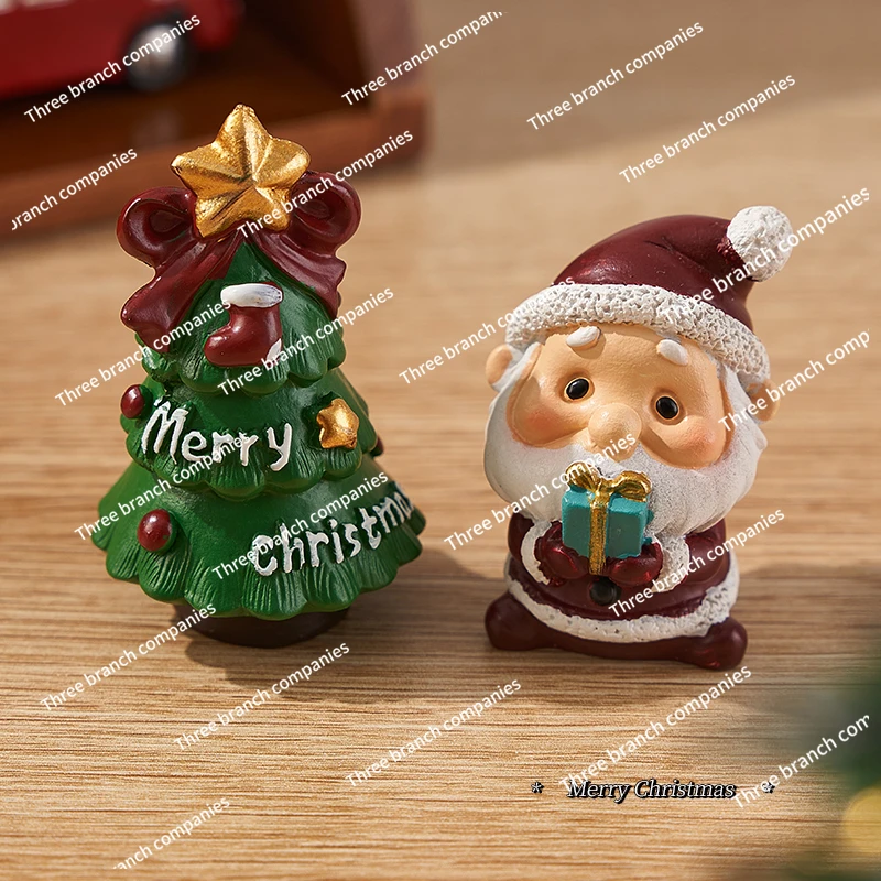 Christmas tabletop Santa snowman ornament