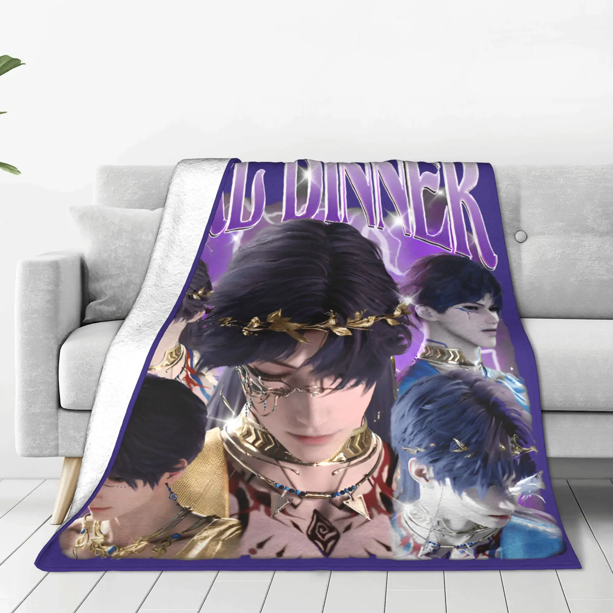 بطانية رافاييل للعشاء للفتيات، بطانية دافئة رائعة من الفلانيل للحب والمساحة العميقة للمنزل طوال الموسم،