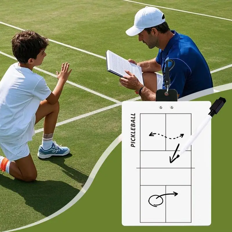 Volleyball Clipboard for Coaches Badminton White Board for Coaches Double-sided Ball Sports Demonstration Board Badminton