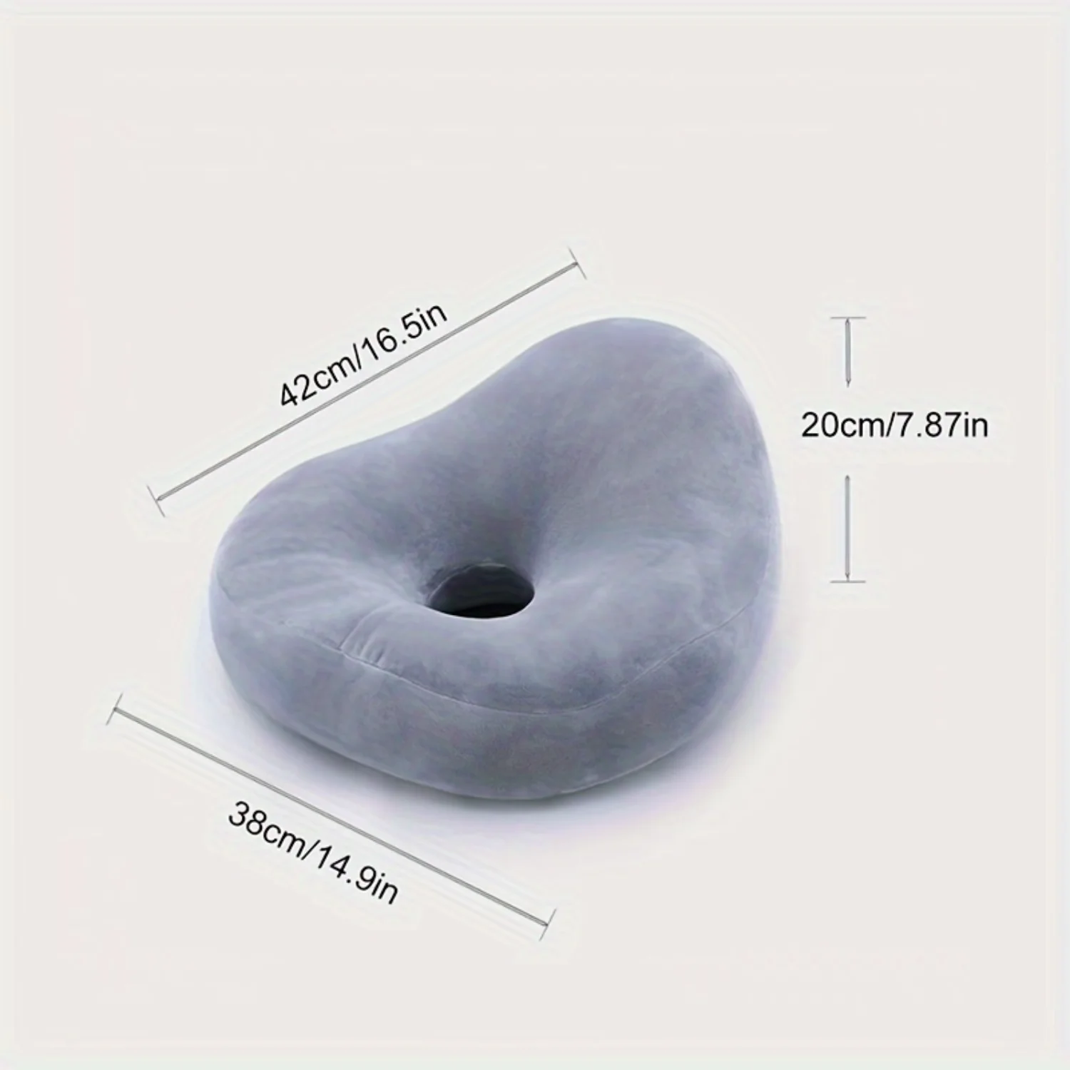 

Ergonomic Office Chair Cushion - Single Hole Design, Polyester Fiber, Hand Wash Only