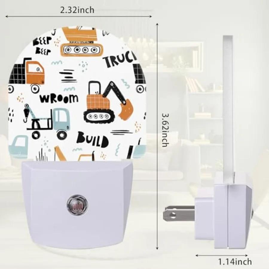 Night Light, Night Light Plug into Wall with Dusk to Dawn Sensor, LED Lamp Energy Saving Lights for Men Women Boys Girls, Lamp view 2