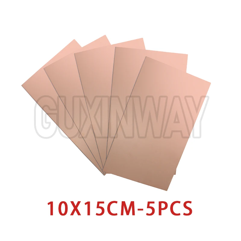 FR4 PCB 5x7cm 10x15cm placa chapada en cobre de un solo lado DIY PCB Kit placa de circuito laminado para Arduino