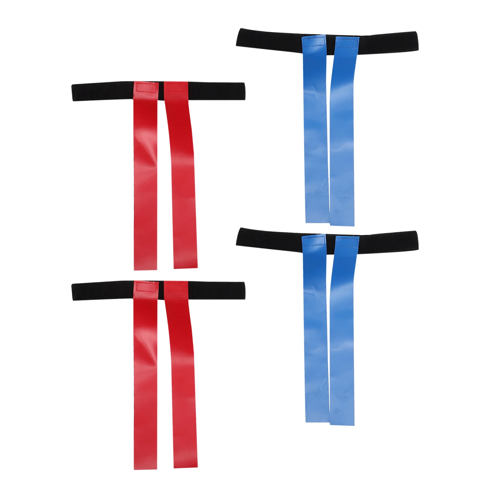 Ensemble de ceintures de Football avec drapeau pour jeunes, 4 pièces, sangle de taille réglable, fixation à boucle à crochet, idéal pour les activités d'entraînement sportif de Football et de Rugby