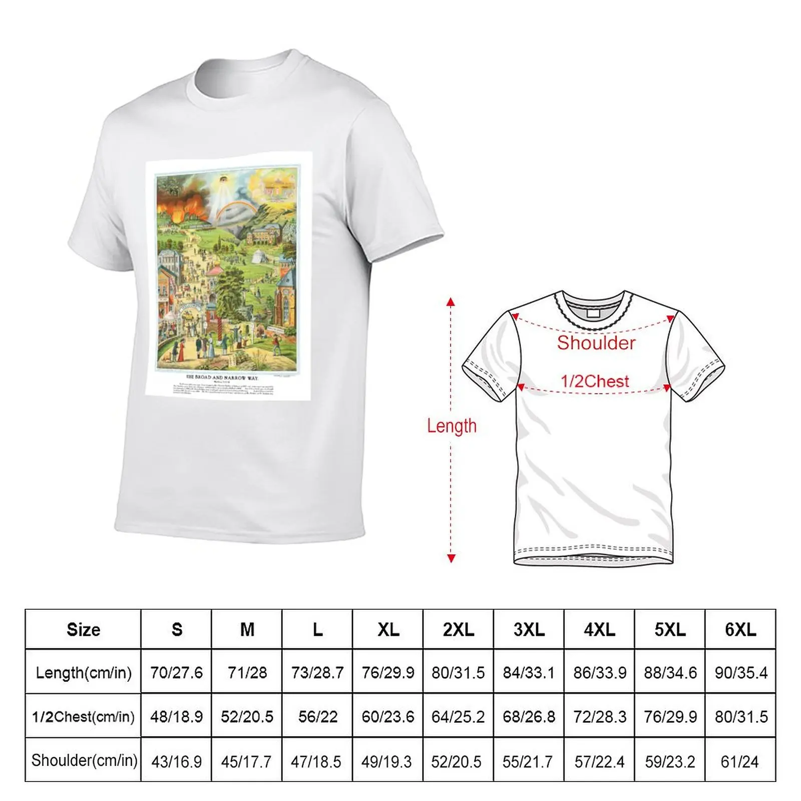 The Broad and Narrow Way - 1901 Edition T-Shirt vintage anime shirt shirts graphic tees men clothings