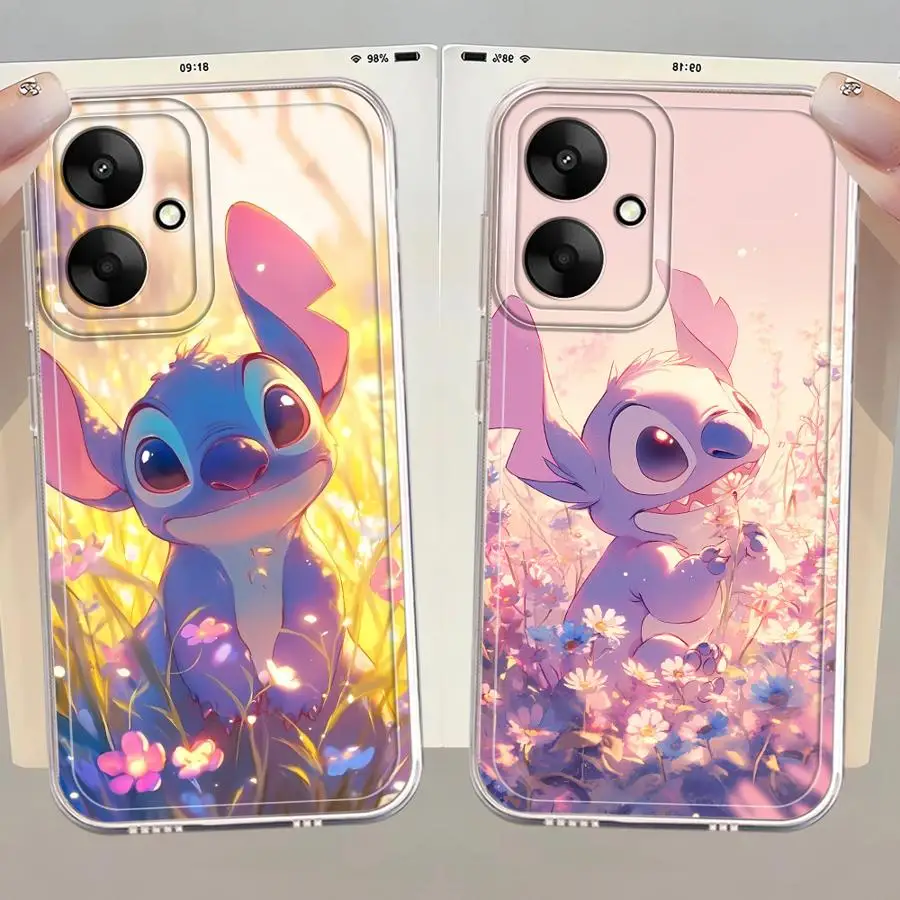 Funda de teléfono de cubierta suave para Xiaomi Mi 11 Lite 11T Pro Disney Cute Stitch