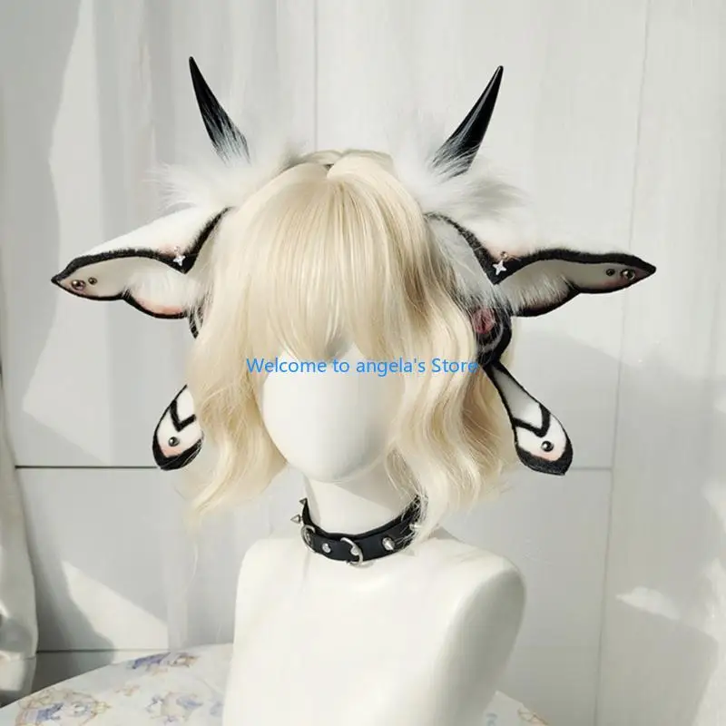 X4YC الخريف والشتاء عصابات الشعر مضحك هوب الشعر أزياء شخصية المرأة غطاء الرأس للأطفال والمراهقين والنساء #5