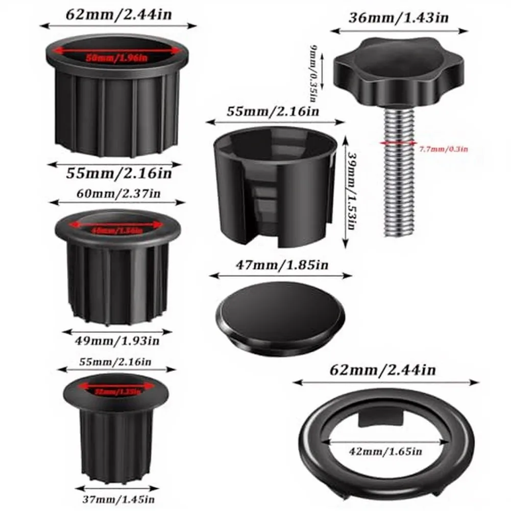 Umbrella Stand Mounting Accessory with Stepwise Reducing Inserts and Repeatable Fixing Screw Adjustment for All-Season Use