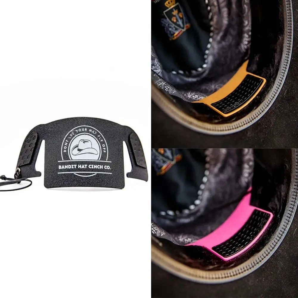 Creative Solid Color Cowboy Hat Cinch Detachable with Lanyard Hat Strap Leather Hat Strap Clip Hat Accessories