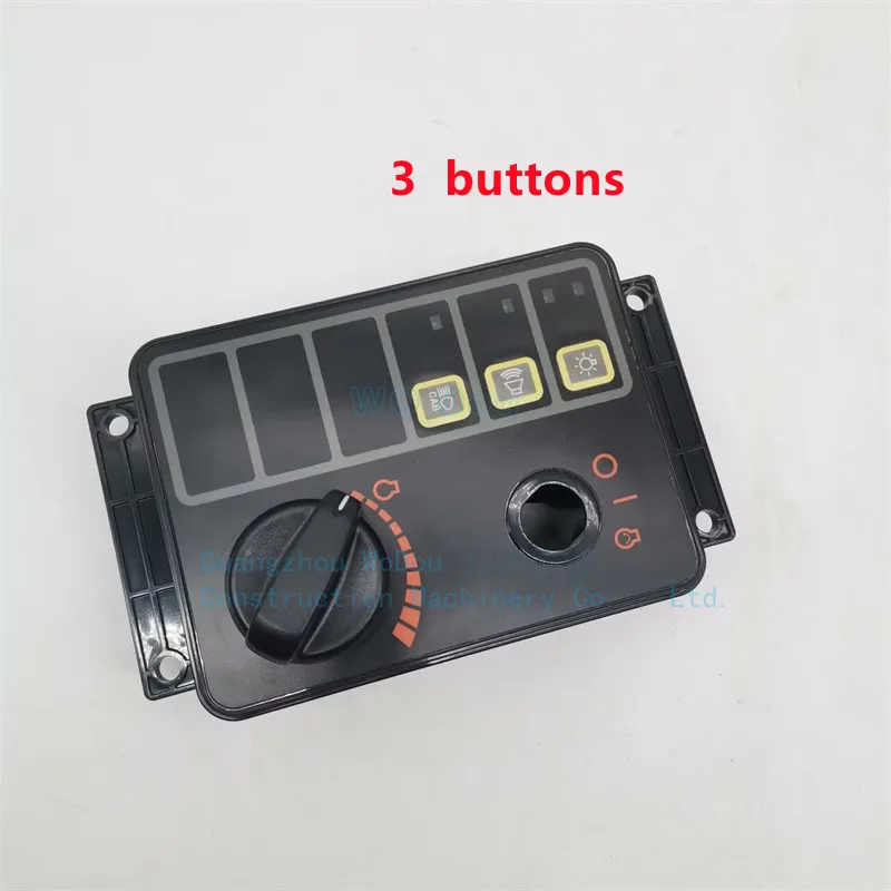 for Hyundai R130/150/225/215/80-7 Excavator Throttle Knob Controller Switch Assembly new style 3 buttons OE:21N8-20506 21N820506