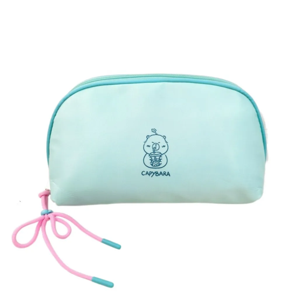 

Color Blocking Capybara Makeup Bag Korean Style Lightweight Cute Cosmetic Bag Large Capacity Waterproof