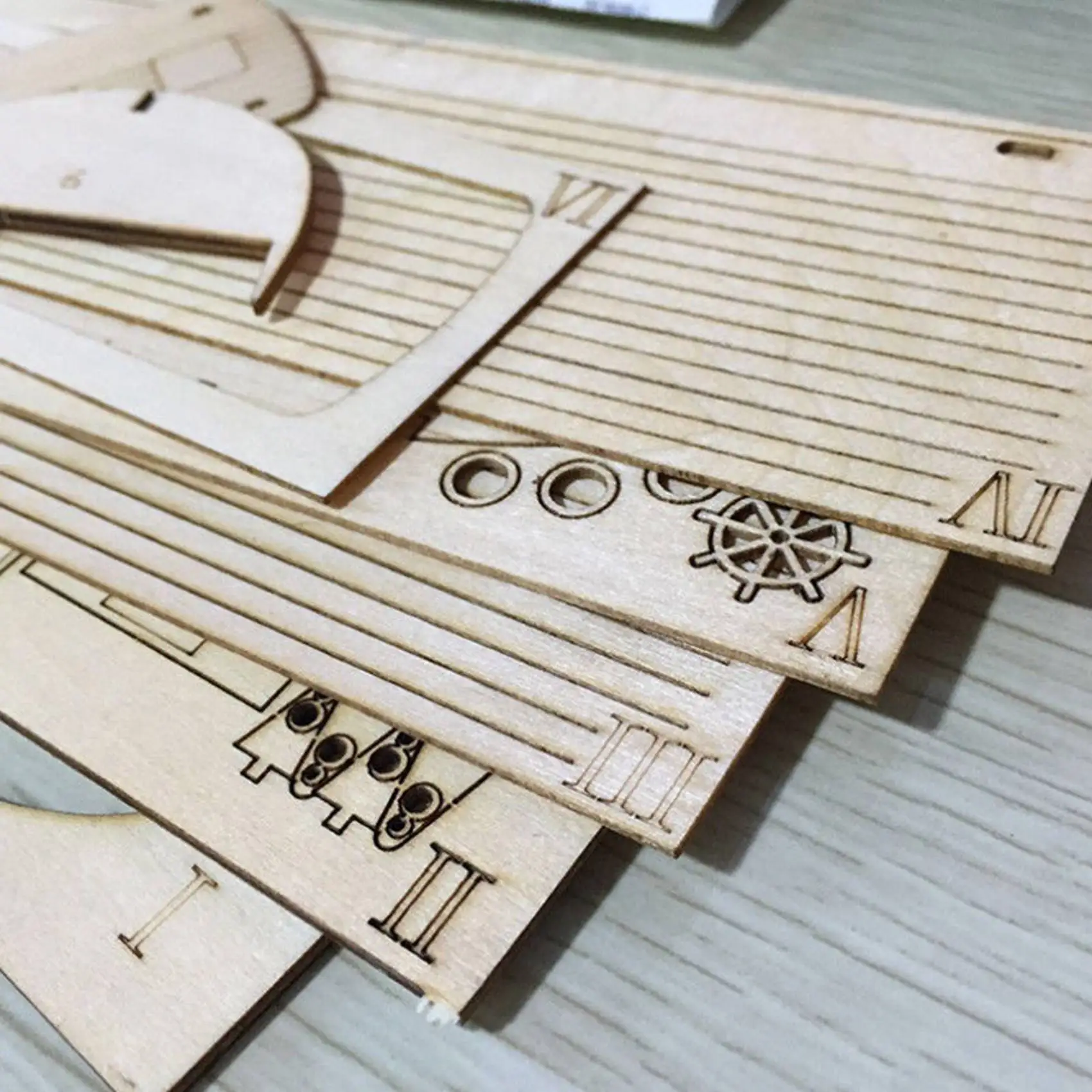 ABUM-2X Modello di assemblaggio di navi Kit fai da te Barca a vela in legno Regalo di decorazione in scala 1:30