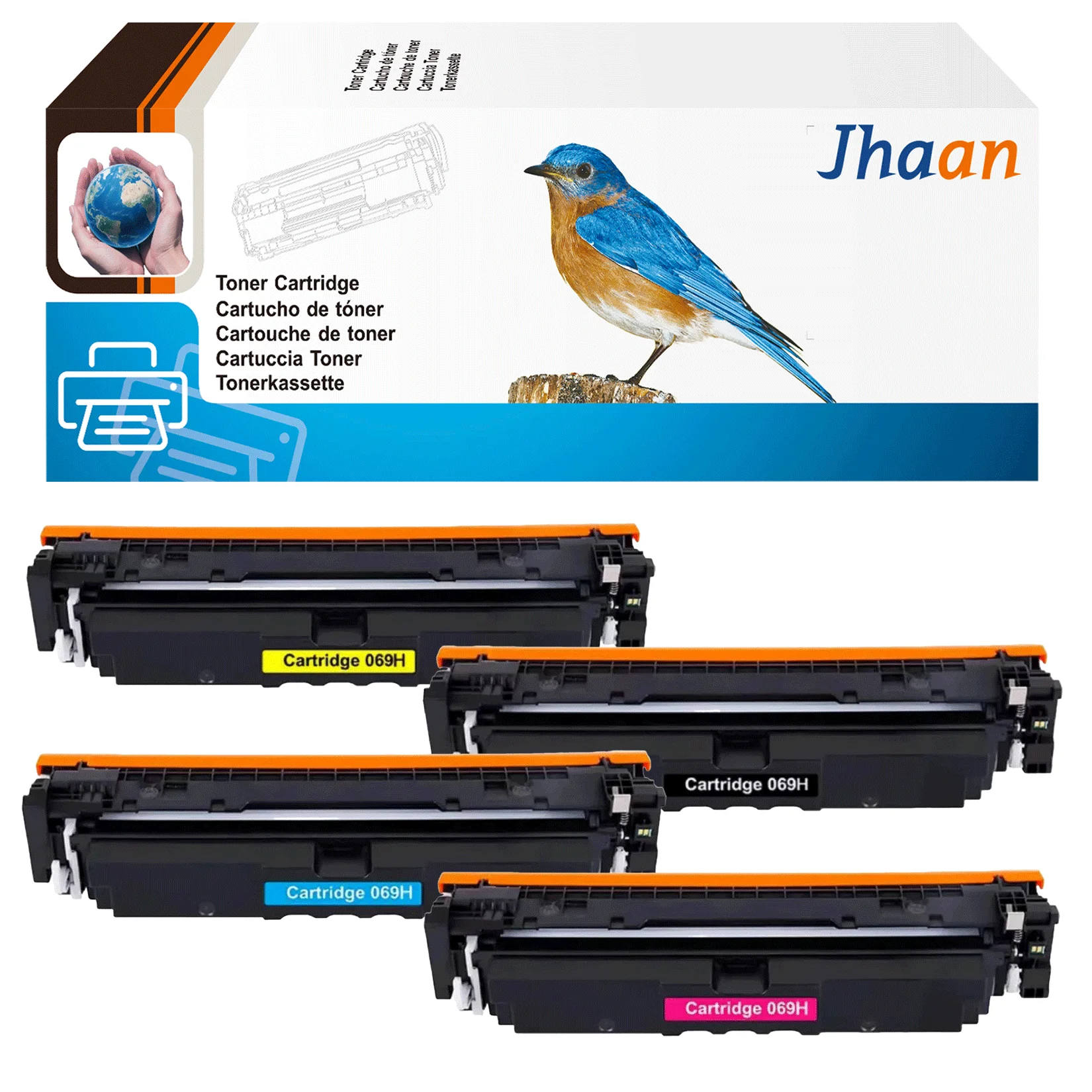 Jhaan 069H 069 Toner kompatibel mit Canon 069H Tonerkartusche (mit Chip) für Canon I-Sensys MF752Cdw LBP673Cdw MF754Cdw – Detail 1