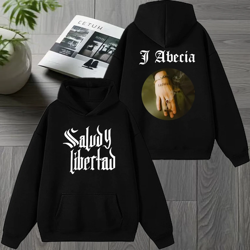 

Hot Rapper J ABECIA Album Tour 2026 Double Sided printed Hoodie Men women vintage hip hop streetwear Unisex Fleece Sweatshirt