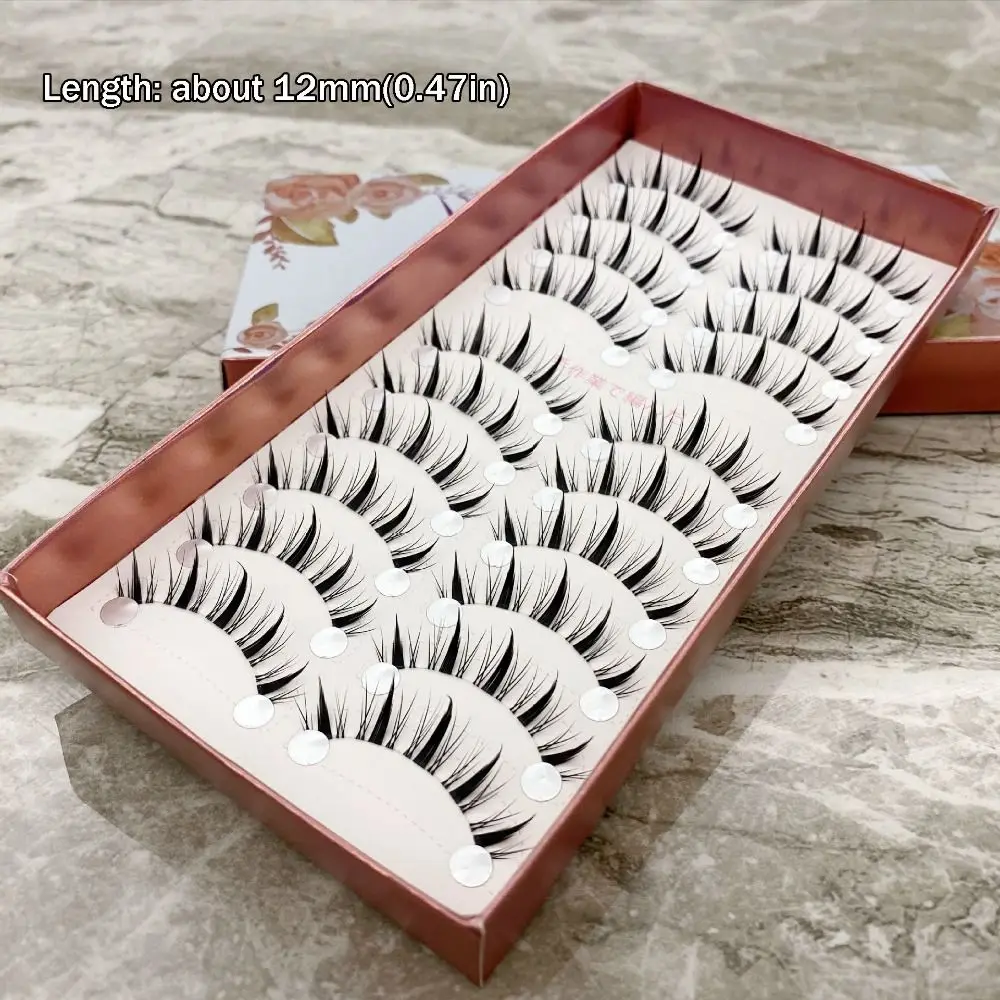 Women's Beauty Soft Manga Lashes Natural Long Anime Eyelashes Wispy Strip False Eyelashes Eye Makeup