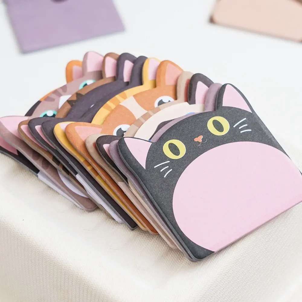 240cps Notebook Planner Cartoon Sticky Notes Dog Cat Animal Shaped Memo Pad Writing Pads Self-Adhesive Notepad School Supplies