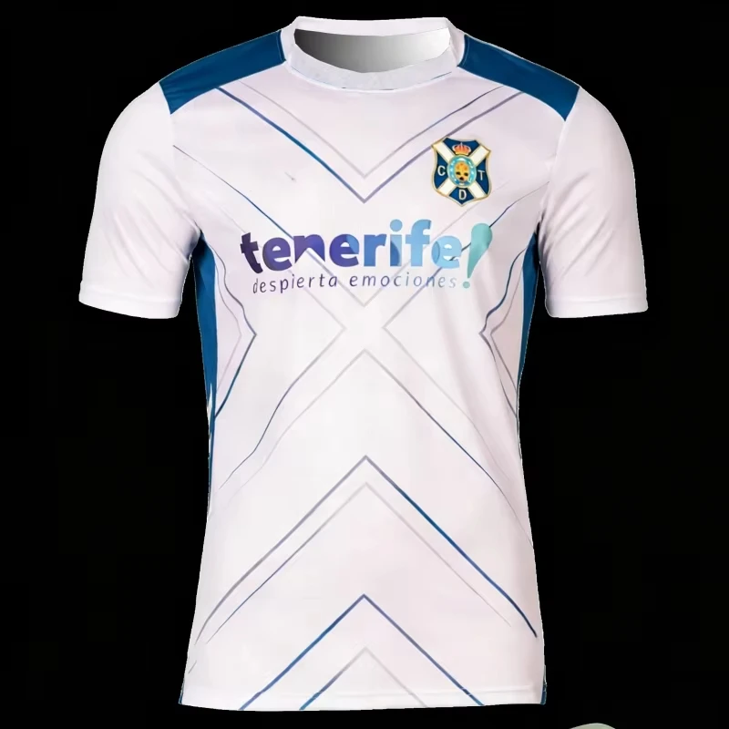 2026 Teneriffa Heimtrikot Fußballtrikot Match-Trainingstrikot Herbst Sportbekleidung für Männer und Kinder Weiche Familien-Partnerlook-Familien-Kinder-T-Shirts