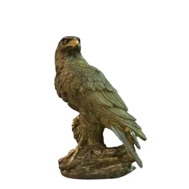 new-antique-bronze-large-eagle-ornament-pure-copper-gilt-seat-mountain-carving-bronze-handicraft-antique-collection