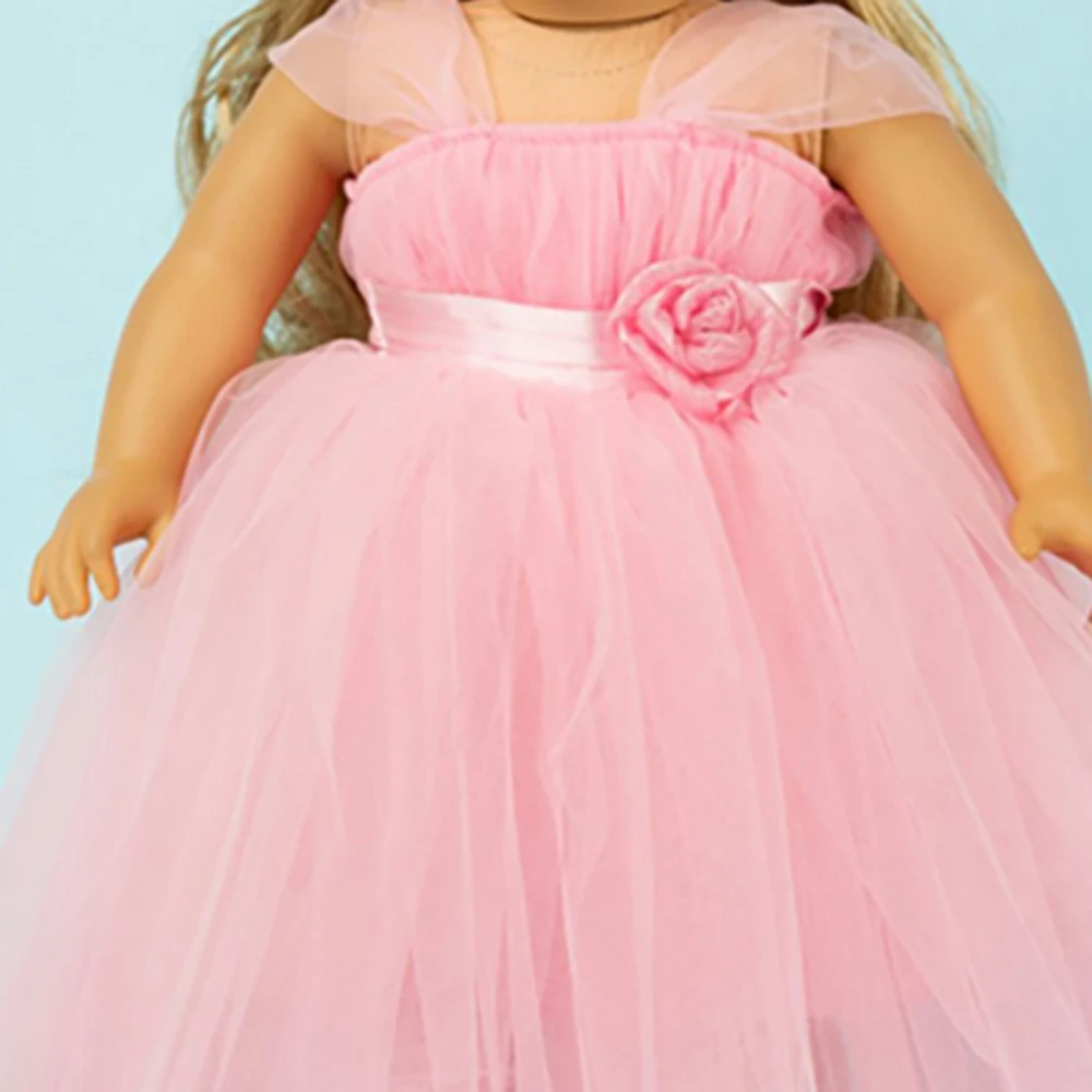 Elegant Wedding Dress Clothing Accessories for Girl Doll 18 Inch Doll Clothes B