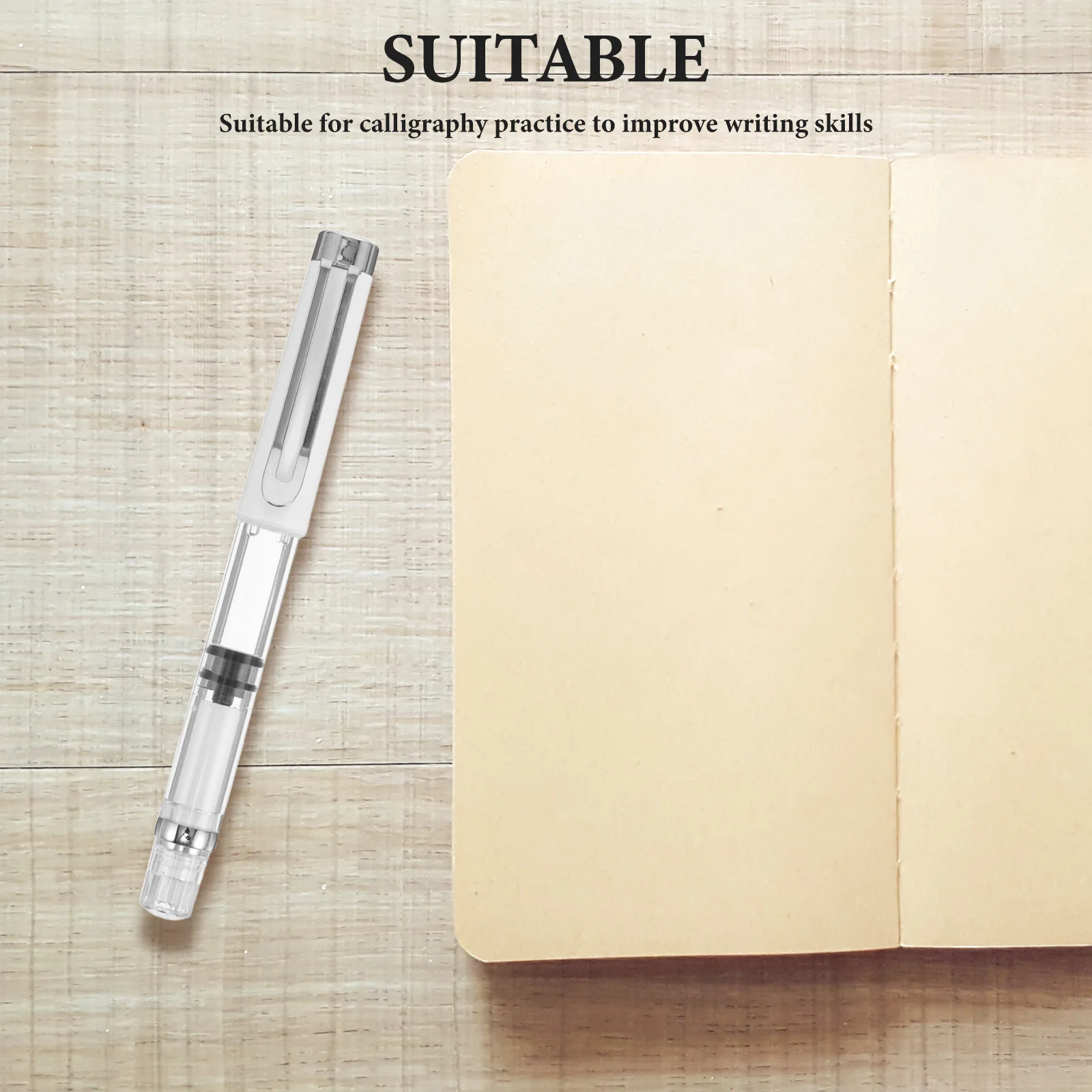 

Nylon Bristle Chinese Calligraphy Pen Beginner Friendly Portable Design Smooth Strokes Traditional Writing Practice Art Supplies