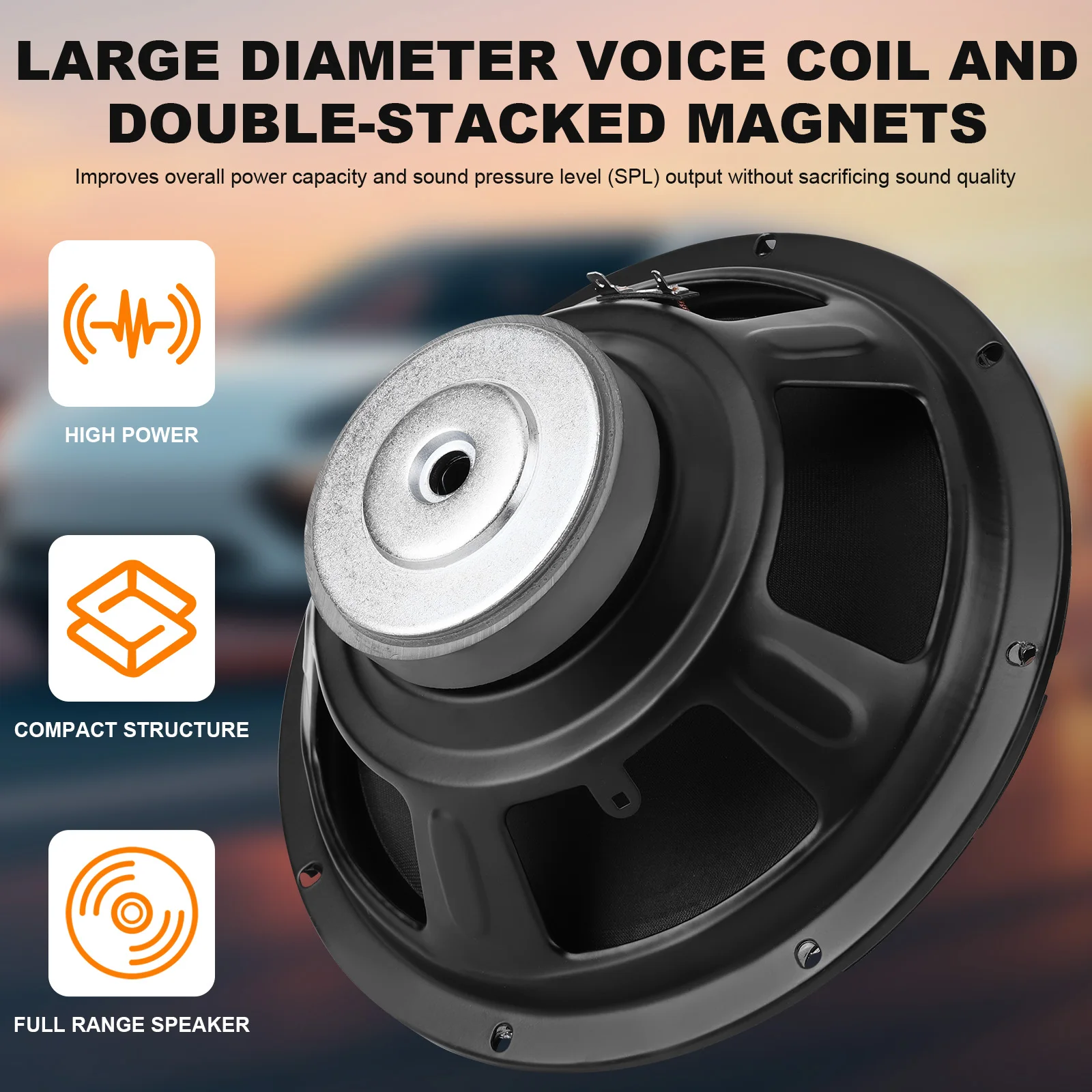 Car Speakers 35 Core 100 Magnetic Car Bass Speaker 10 Inch Car Subwoofer Speaker