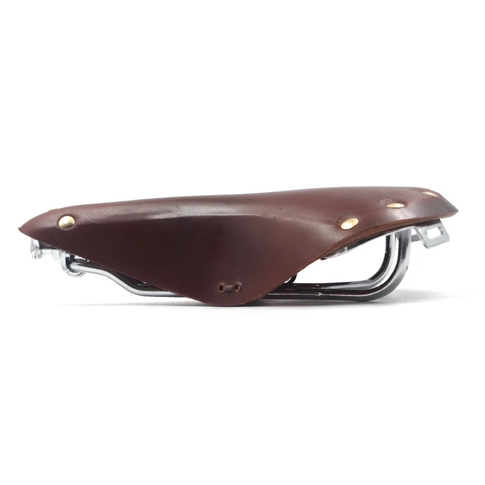 WALGUN RR175 Wide Comfort Leather Bike Saddle Pressure Relief