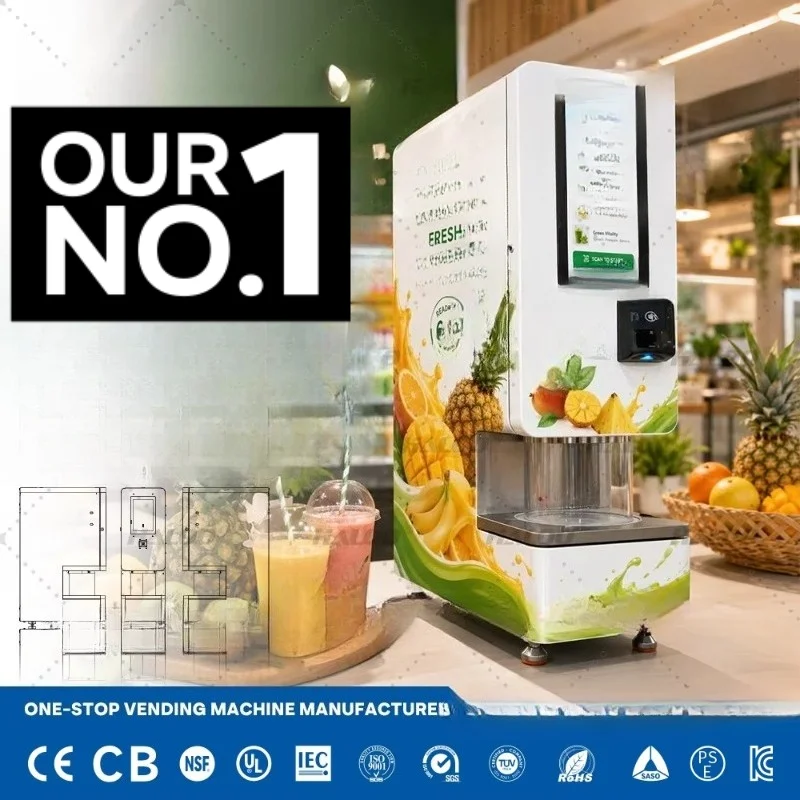 Automatic Protein Smoothie Vending Machine Customized Smart Shake Maker Healthy Drink Dispenser Commercial Fitness Store