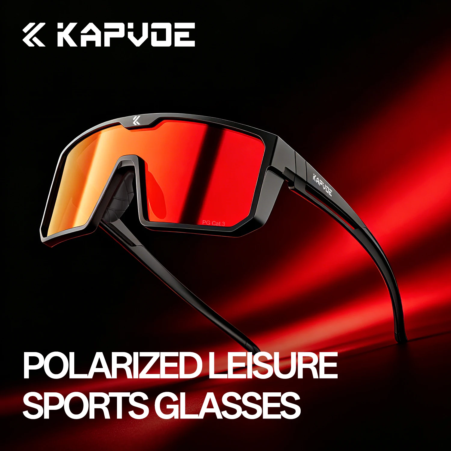 

KAPVOE Photochromic Polarized Cycling Sunglasses UV400 Sports Eyewear MTB Bicycle Goggles for Men Women Outdoor Fishing Glasses