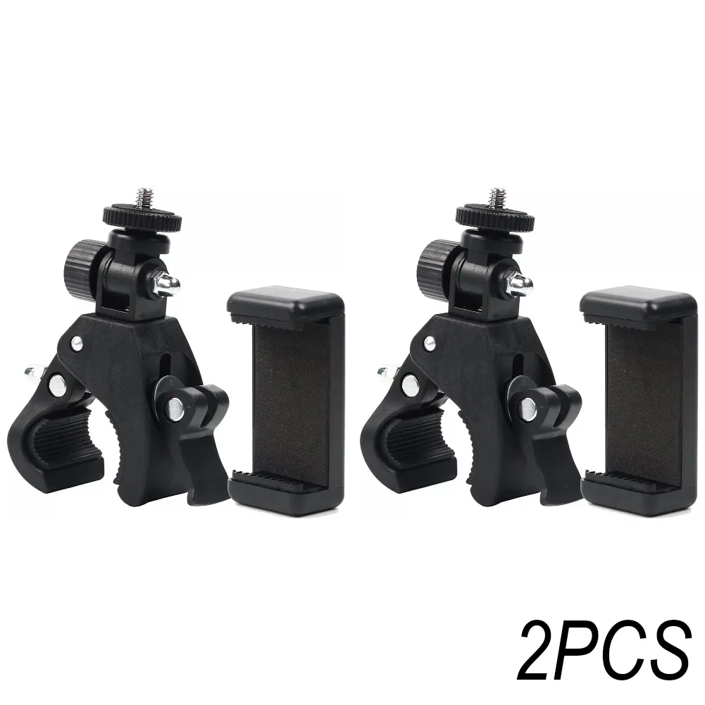 

Adjustable Phone Holder Mic Stand Holder On Scooters On Treadmills 180 Rotatable Anti-slip Design For Microphone Stands