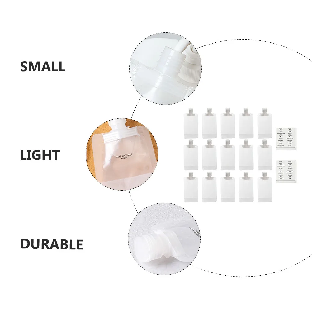 

Bottle Set Cosmetics Bag Lotion Bags Travel Refill Pouch Fluid Packing Storage Dispensing